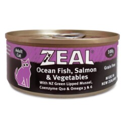 ZEAL 海魚／三文魚／蔬菜 主食罐