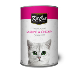 Kit Cat Premium  沙甸魚／雞肉 半主食罐
