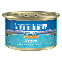 Natural Balance Original Ultra 雞肉／三文魚／鴨肉  幼貓 主食罐 2020
